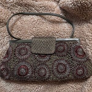 Santi Elegant Crochet Mandela Patterned Handbag